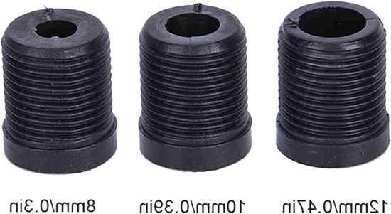 Schakelknop Auto - Versnellingspookkop Handmatig - Auto Interieur Upgraden - Met 3 Adapters - 8/10/12 mm - Titanium