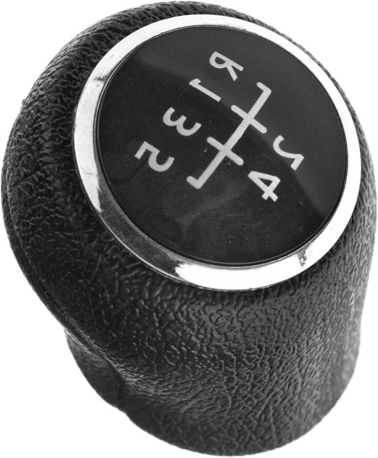 Schakelknop Pook - Versnellingspook Knop - Auto Rijden - 5 Versnellingen Design - Standaard Maat - Zwart