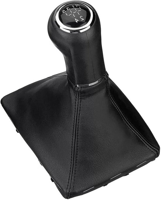Schakelknop Pookhoes - Versnellingspook - Auto Interieur - Ergonomisch Ontwerp - 5-Snelheid - Zwart