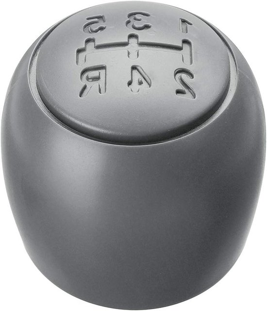 Schakelknop - Pookknop Versnellingsbak - Auto Interieur Upgrade - Met 5-Versnellingen Schema - 12 mm Binnendiameter - Grijs