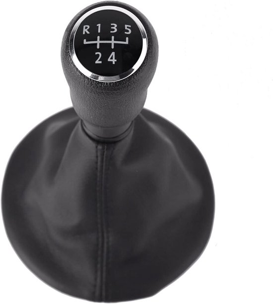 Schakelknop Set - Pookhoes Kit - Auto Interieur - 5 Versnellingen - 133mm Breed - Zwart