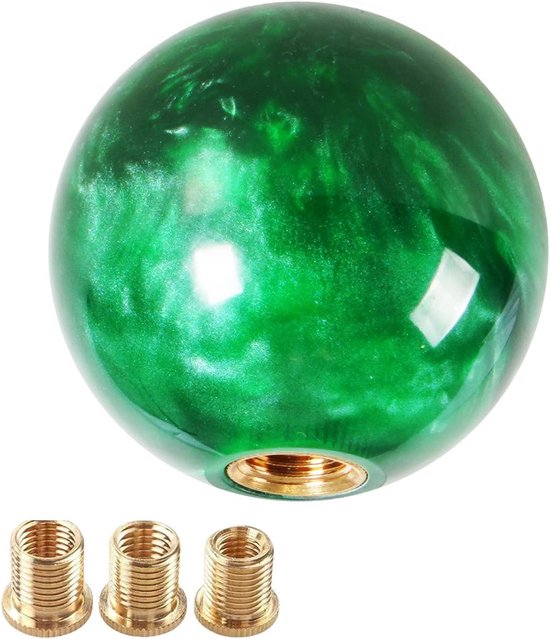 Schakelknop - Versnellingspookknop - Auto Interieur - Gemarmerde Stijl - 5.4 cm Diameter - Groen