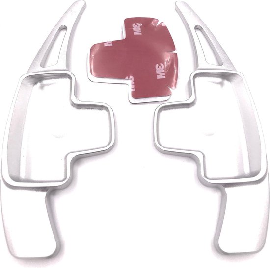 Schakelpeddel Verlenging - Paddleshifter Extensie - Sportiever Rijden - Geanodiseerd Aluminium - 2 stuks - Zilver
