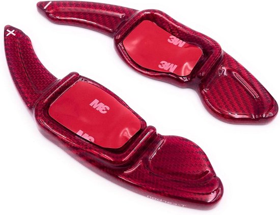 Schakelpeddels - Stuurwiel verlengers - Sportief rijden - Snelle montage - 2 stuks - Carbon look van Merkloos