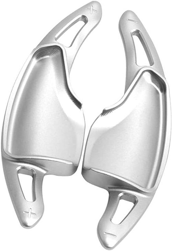 Schakelpeddels - Stuurwiel verlengstukken - Sportief rijden - Aluminiumlegering - 2 stuks - Zilver