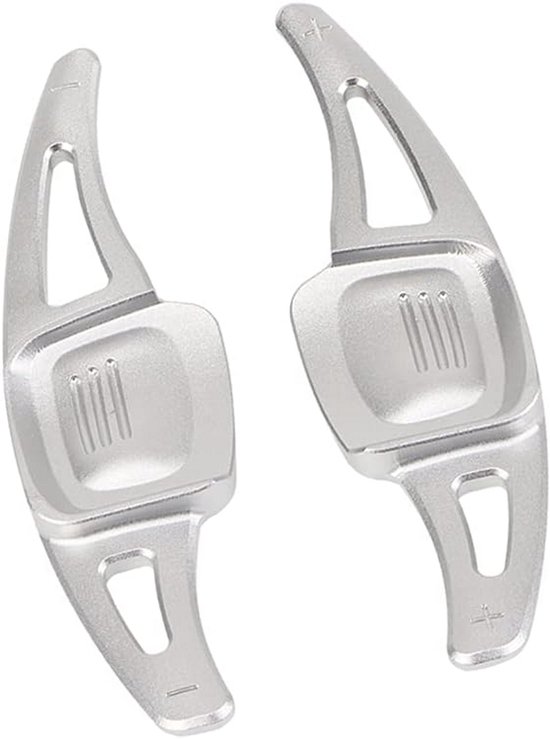 Schakelpeddels Verlenging - Stuurwiel Extensies - Sportief Rijden - Aluminium Legering - 2 Stuks - Zilver