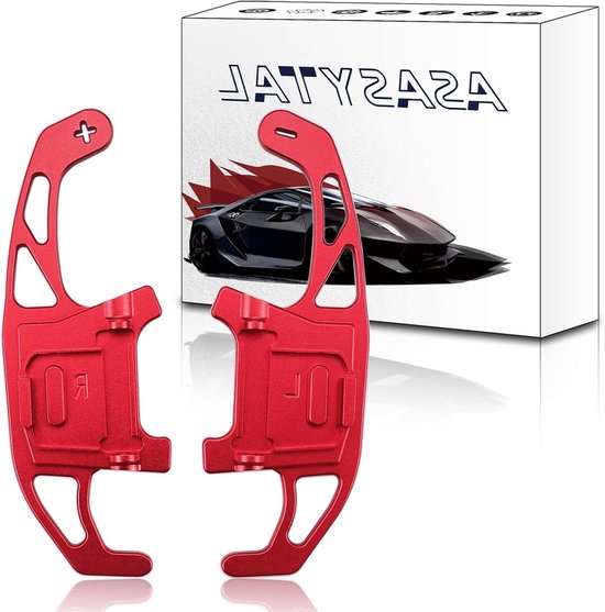 Schakelpeddels - Verlengstukken - Sportief Rijden - Aluminium Legering - Langwerpig Ontwerp - Rood van Merkloos