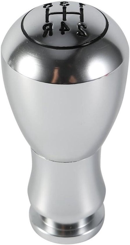 Schakelpook Knop - Handmatige Pook - Auto Interieur - Universele Pasvorm - 5 Snelheden - Zilver