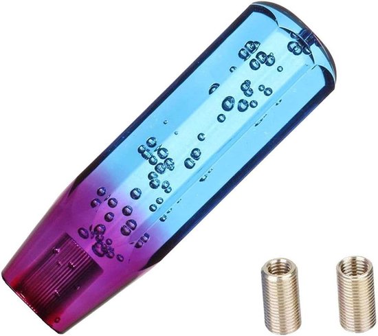 Schakelpook Knop - Versnellingspook - Auto Interieur - Diamant Kristal Design - 15cm Lengte - Blauw Paars van Merkloos