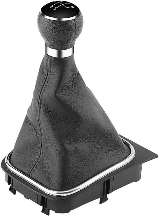 Schakelpook Knop - Versnellingspook Cover - Auto Interieur Upgrade - Ergonomisch Ontwerp - 5 Versnellingen - Zwart van Merkloos