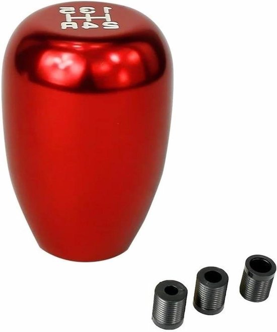 Schakelpook Knop - Versnellingspook Handgreep - Comfortabel Rijden - Universele Pasvorm - 15 x 10 cm - Rood
