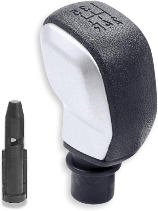 Schakelpook Knop - Versnellingspook Upgrade - Comfortabel Rijden - Complete Set Met Adapter - Metaal Geborsteld