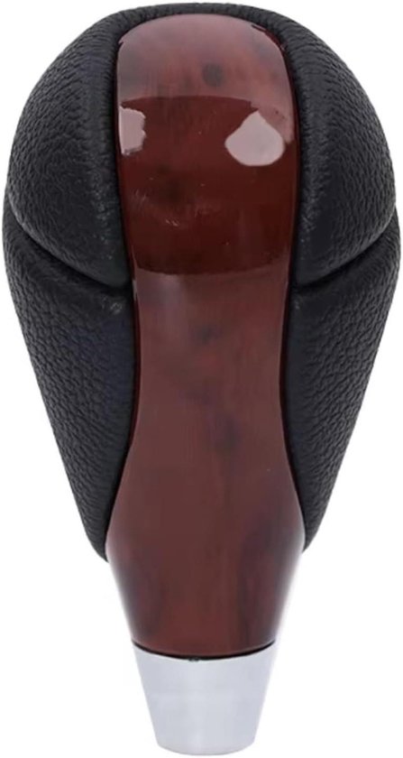 Schakelpook Knop - Versnellingspook Vervanging - Auto Interieur Styling - Ergonomische Grip - 1 Stuk - Rode Houtnerf