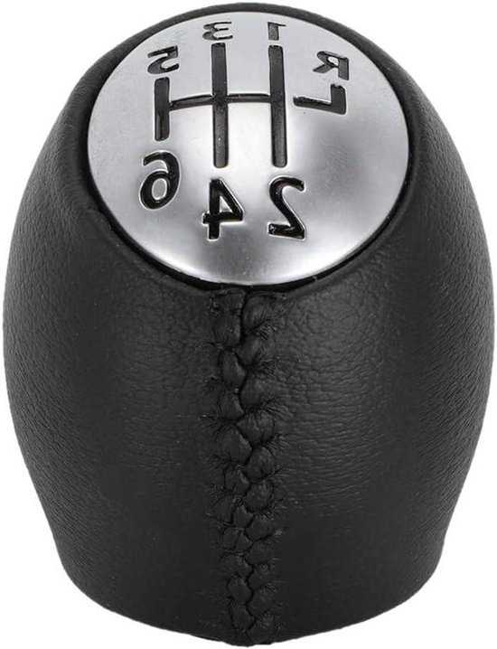 Schakelpookknop 6 Versnellingen - Automatische Pook - Voertuig Interieur - Duurzaam Roestvrij Staal - 3-5 cm Diep - Zwart van Merkloos