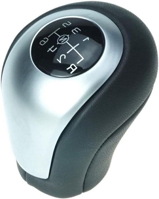 Schakelpookknop 6 Versnellingen - Hendel Pook - Auto Rijden - Reserveonderdeel Compatibel - Zwart Zilver van Merkloos