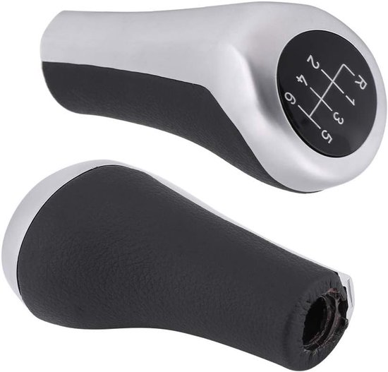 Schakelpookknop 6 Versnellingen - Pookknop Auto - Interieur Verbeteren - Directe Vervanging - 13 x 6 cm - Zwart