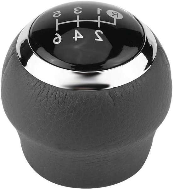 Schakelpookknop 6-versnellingen - Pookknop Auto - Soepel Schakelen - Ergonomisch Ontwerp - Standaard Maat - Zwart