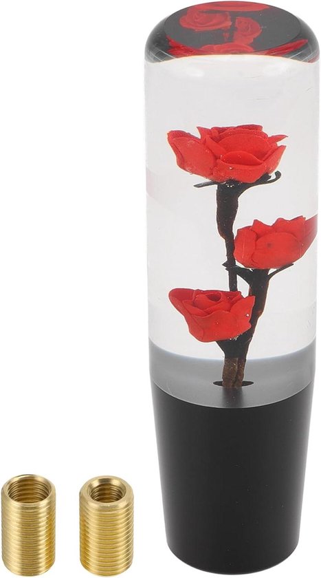 Schakelpookknop Auto - Pookknop Versnellingsbak - Versnelling Veranderen - Universele Pasvorm - 15 cm - Rood