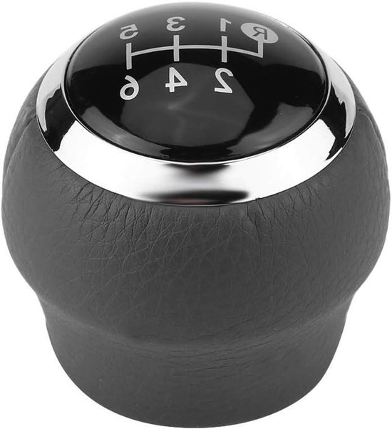 Schakelpookknop Handbal - Versnellingspookkop - Handmatige Versnelling - Ergonomisch Kunstleer - Universele Pasvorm - Zwart van Merkloos
