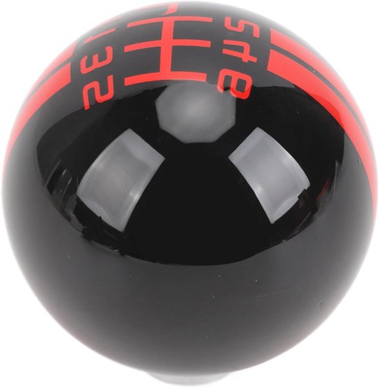 Schakelpookknop - Handgeschakelde Pook - Comfortabel Rijden - Shelby GT500 Stijl - 62 mm Hoogte - Zwart Rood van Merkloos