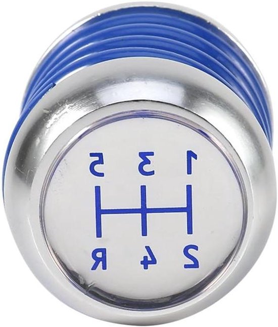 Schakelpookknop - Handmatige Pook - Auto Rijervaring - Veelzijdige Adapter - 5 Versnellingen - Blauw