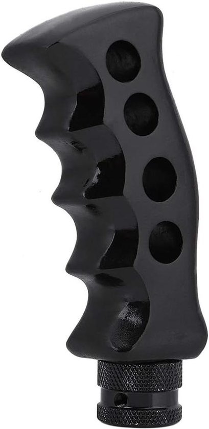 Schakelpookknop Pistoolgreep - Versnellingspook Kunsthars - Auto Interieur Upgraden - Unieke Pistoolgreep Vorm - 3 Adapters 8 10 12mm - Zwart van Merkloos