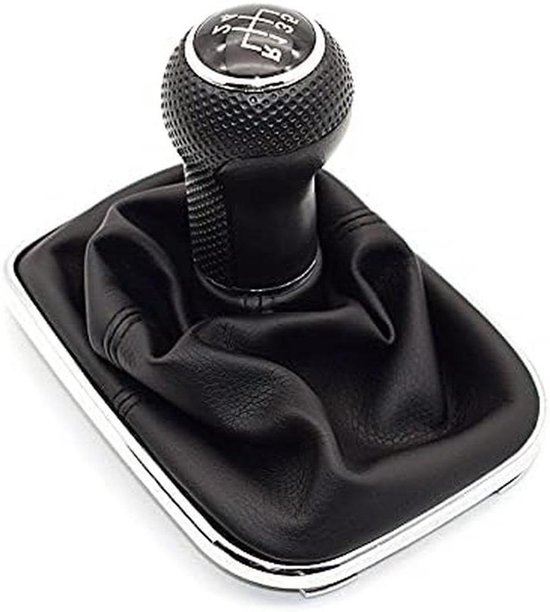 Schakelpookknop - Pookknop Gaitor Boot - Auto Rijden Verbeteren - 5 Versnellingen Design - 23 mm - Zilver