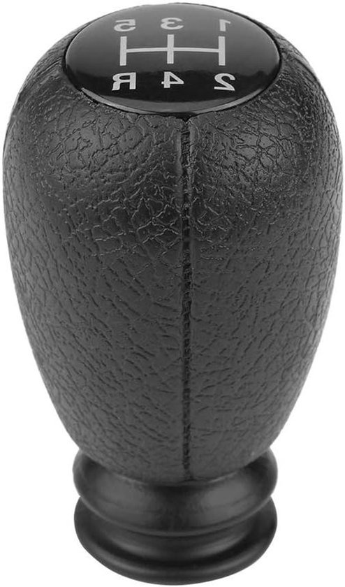 Schakelpookknop - Pookknop Versnellingspook - Auto Interieur Opwaarderen - 5-Versnellingen Markeringen - 8.3 cm Hoogte - Zwart