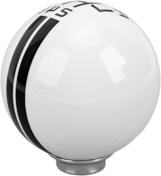Schakelpookknop Ronde Bal - Pookknop Handgeschakeld - Comfortabel Rijden - GT500 Stijl Ontwerp - 62 mm Hoogte - Grijs en Zwart
