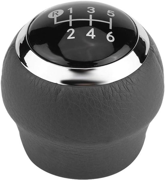 Schakelpookknop - Schakelhendel - Auto Interieur - 6 Versnellingen - 5x5cm - Zwart van Merkloos