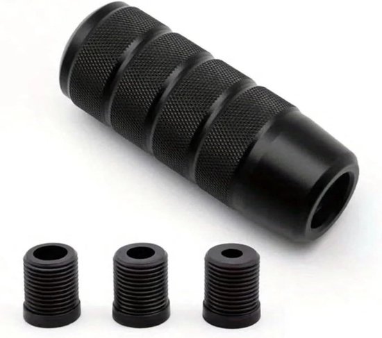 Schakelpookknop Set - Versnellingspook Upgrade - Comfortabel Rijden - Soepel Schakelen - 10mm Adapter - Zwart