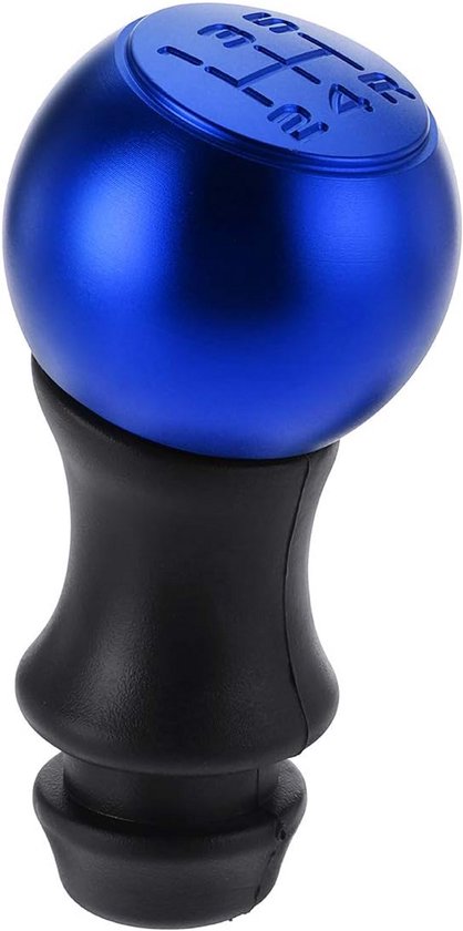 Schakelpookknop - Versnellingspook - Auto Interieur - 5 Versnellingen - 10 cm - Blauw