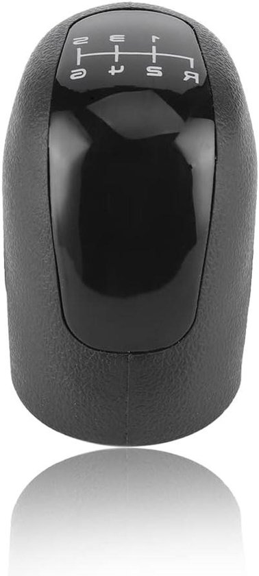 Schakelpookknop - Versnellingspook - Auto Interieur - 6-Gang Gravering - 64x40mm - Zwart