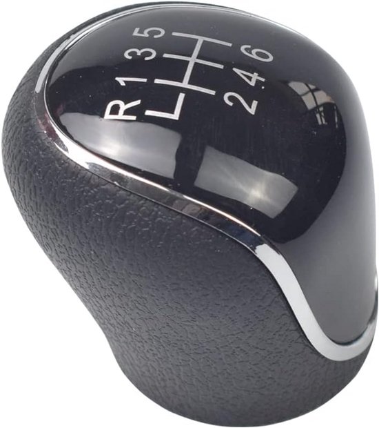 Schakelpookknop - Versnellingspook - Auto Interieur - Zes Snelheden - 13x8x8 cm - Zwart