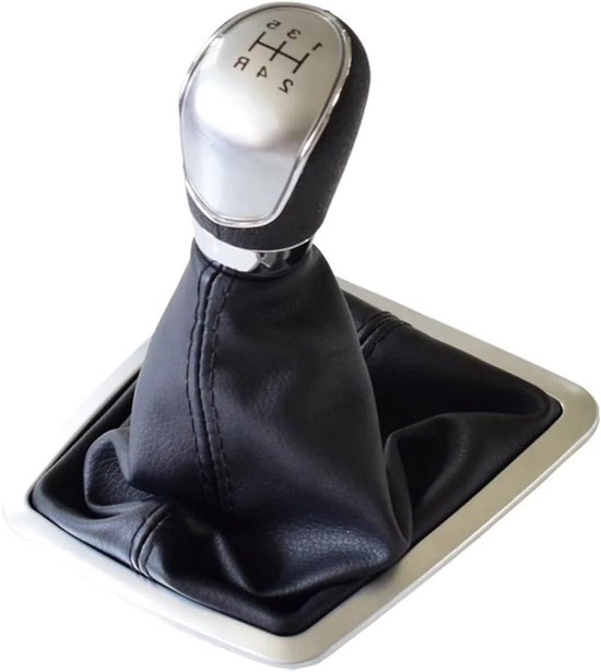 Schakelpookknop - Versnellingspook Handbal - Soepel Schakelen - Ergonomisch Ontwerp - 5/6 Versnellingen - Zilver