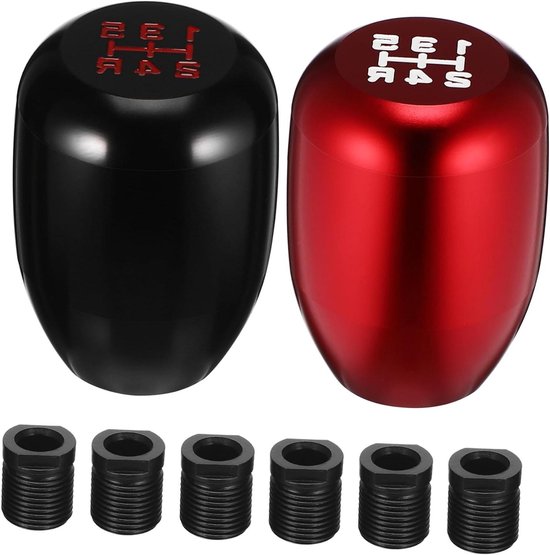 Schakelpookknoppen Set - Versnellingshendel Grip - Verbeterde Versnellingsbak - Precisie Aluminium Legering - 2 Stuks - Multicolor