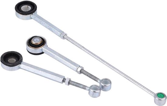 Schakelstang Set - Versnellingspook Onderdelen - Auto Onderhoud - Hoge Kwaliteit Aluminium - 11.5 en 5.9 Inch - Zwart van Merkloos