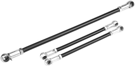 Schakelstangen Set - Versnellingspook Stangen - Auto Onderhoud - Hoge Sterkte Aluminium - 3 stuks - Zwart