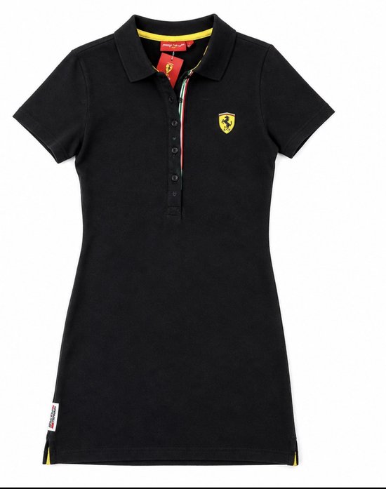Scuderia Ferrari meiden polo F1, zwart, maat XS van Merkloos