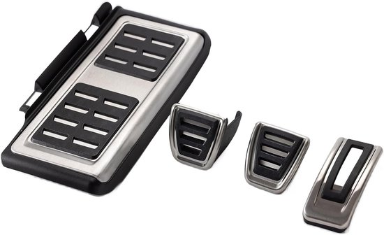 Set 4 Antislip Pedaal Covers voor Handgeschakeld - Gasrem Koppelingspedaal en Voetsteun van ProPlus