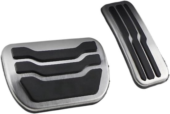 Set Pedaalhoezen RVS voor Automatische en Handgeschakelde Auto's van Merkloos