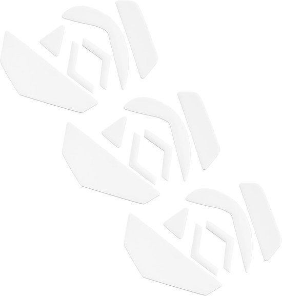 Set van 6 Vervangende Muisvoetjes (0.6mm) voor Gaming Muis met Ronde Randen - Inclusief Reinigingsdoekje