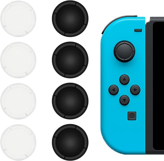 Set van 8 Antislip Thumb Grips voor Switch en Switch Lite Joysticks van Merkloos
