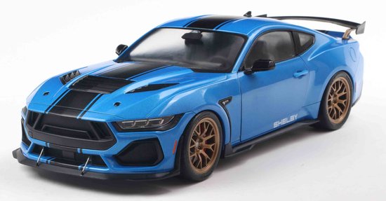 Shelby Mustang Super Snake Grabber '25, blauw metallic Solido schaal 1:18 van Merkloos