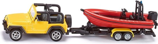 SIKU 1658 Jeep met Boot van Siku