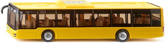 SIKU 3734, MAN Lion's City Bus, 1:50, Metaal/Kunststof, Geel, Speelgoedbus voor kinderen, Deuren kunnen open, Motorkap gaat open van Merkloos