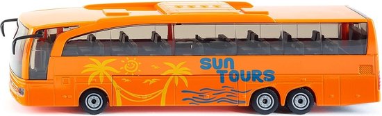 SIKU 3738, Mercedes-Benz Travego reisbus, schaal: 1:50, metaal/kunststof, Openbare deur en koffercompartiment van Merkloos