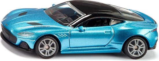Siku Aston Martin DBS Superleggera speelgoedauto metaal/plastic blauw deuren kunnen open sportvelgen met rubberen banden van Siku
