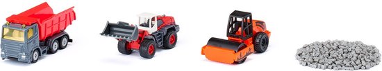 Siku Cadeauset wegenbouw kiepwagen Liebherr-shovel wals beweegbare onderdelen incl. granulaat van Siku