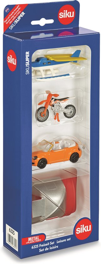 Siku Giftset Vrijetijd 29,7 X 11 Cm Staal 4-delig (6325) van Siku
